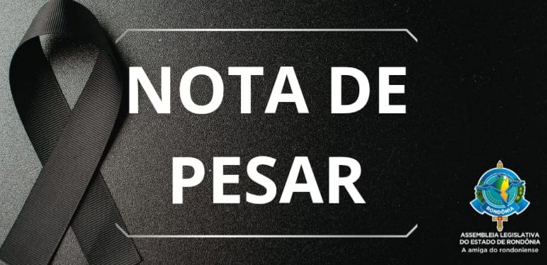 foto da notícia com o título Nota de Pesar