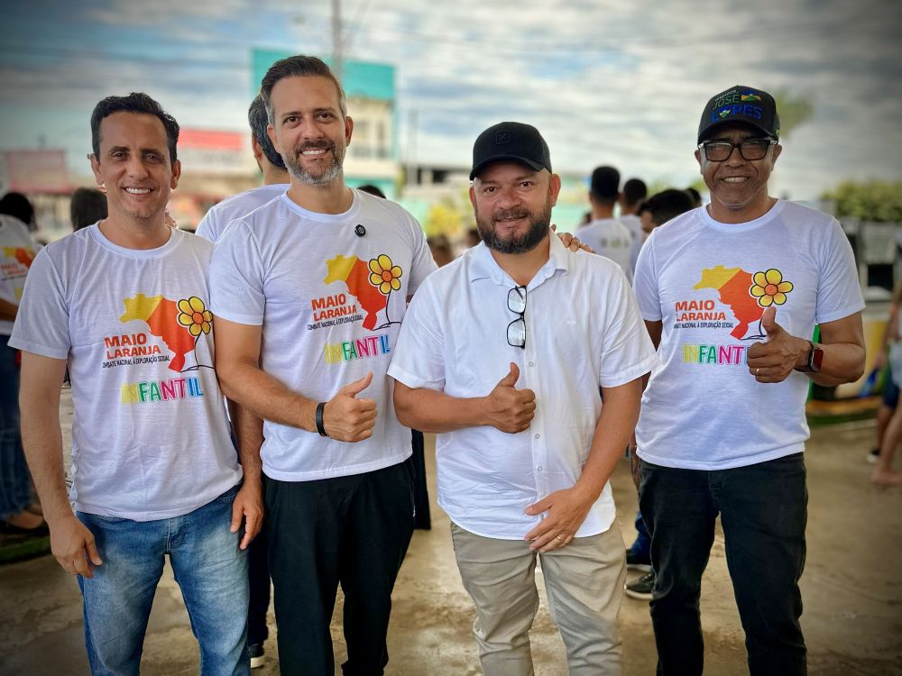 foto da notícia com o título Delegado Lucas reforça luta contra a exploração sexual infantil durante caminhada de conscientização em Buritis