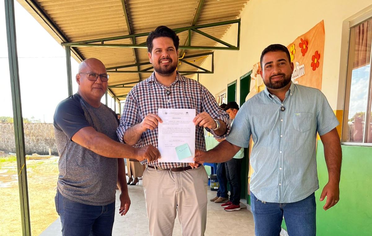 foto de capa da notícia com o título Jean Oliveira destina mais de R$ 1 milhão para Escola Mário Covas no distrito de Vila Nova Samuel, em Candeias do Jamari