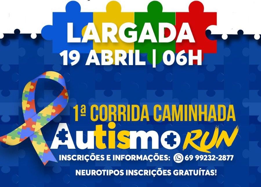 foto da notícia com o título Cacoal sedia 1ª Corrida Autismo Run com apoio de Cirone Deiró